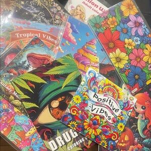 Colorful Adult Coloring Books Set